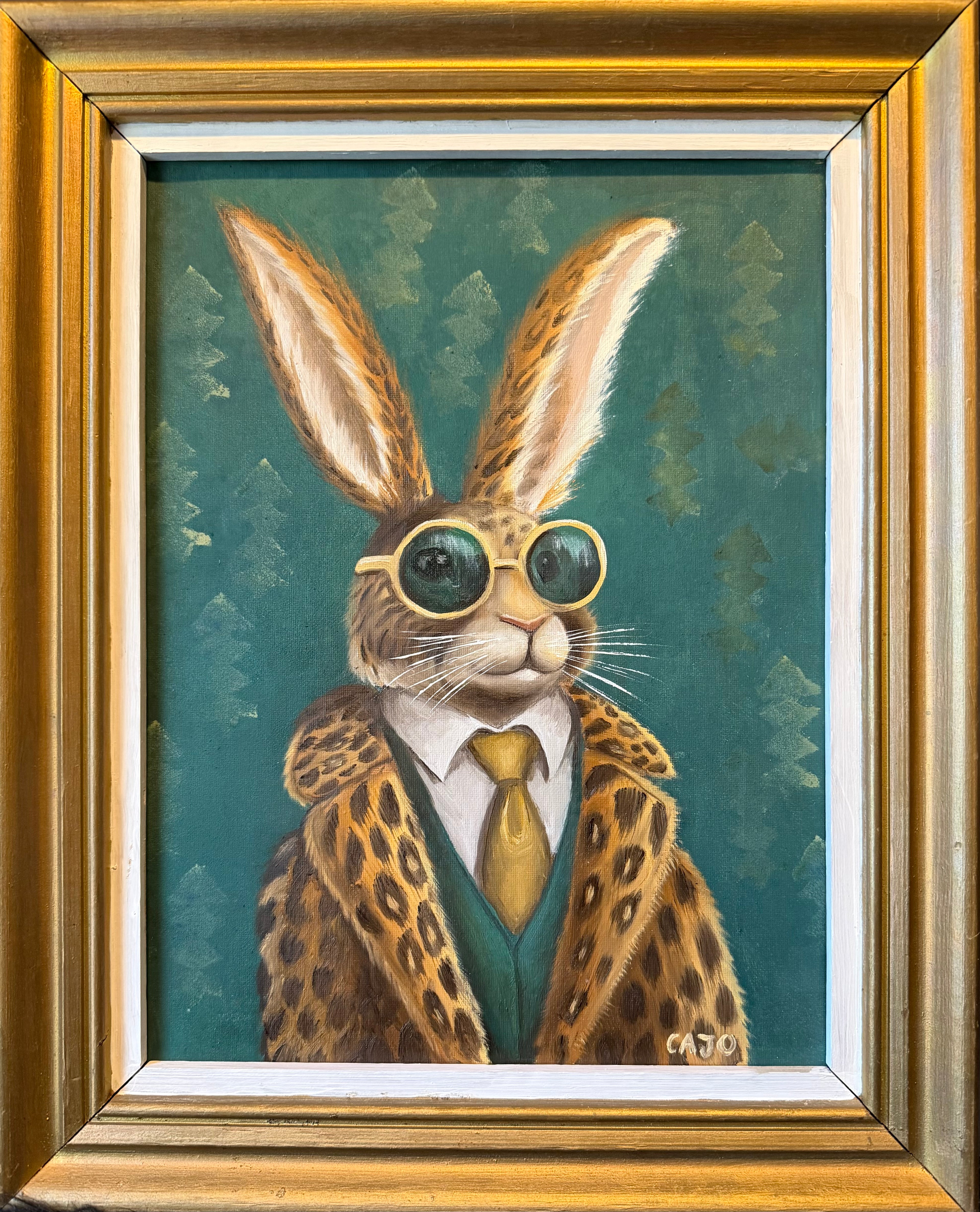 Oljemålning hare
